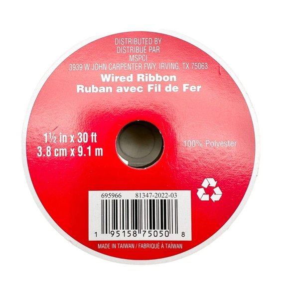 Ashland Tree Skirt 48 In Black White Plaid w/5 rolls of Celebrate It Ribbon NEW - Picture 12 of 12